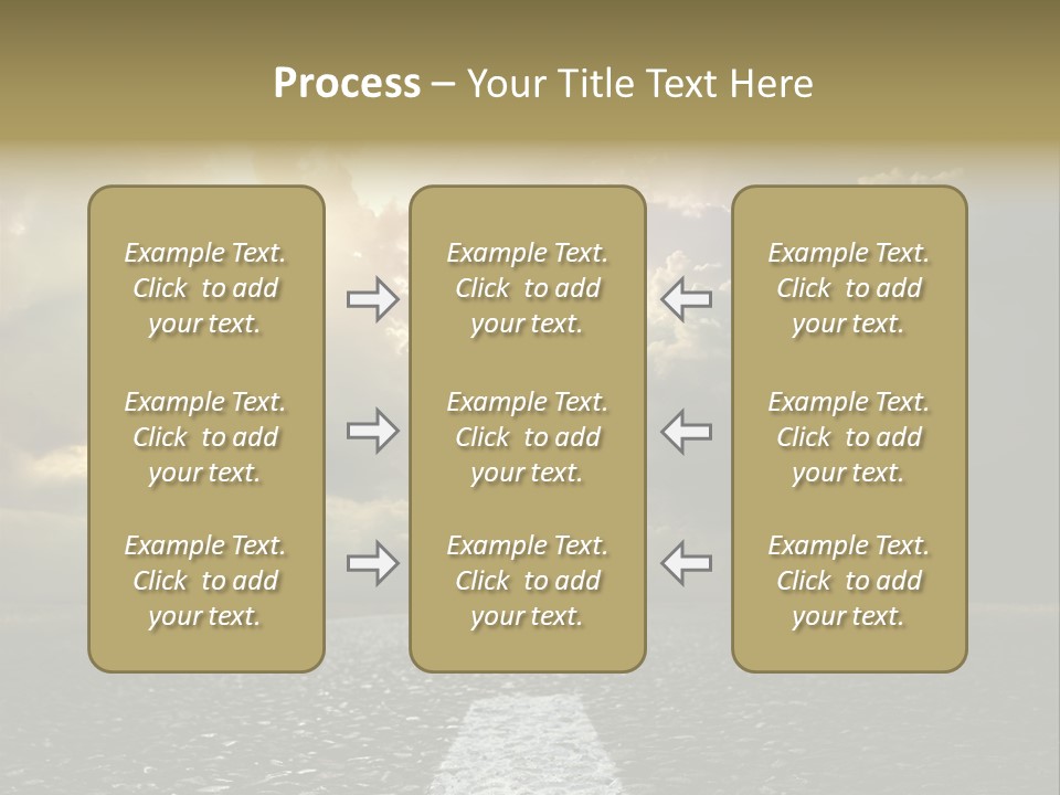 Way Tarmac Perspective PowerPoint Template