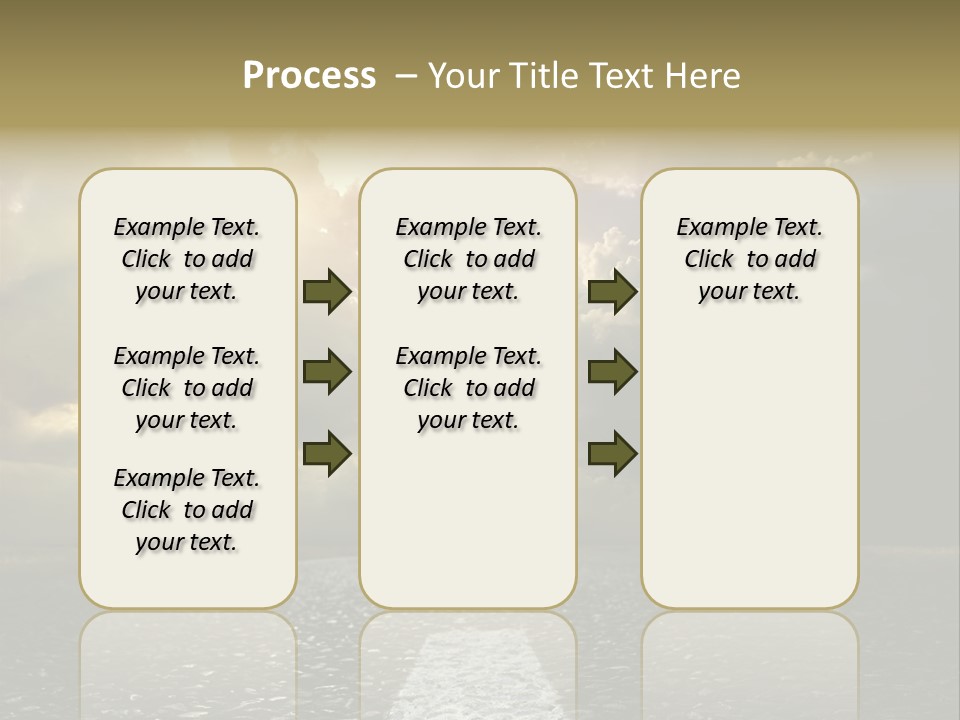 Way Tarmac Perspective PowerPoint Template