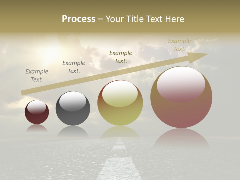Way Tarmac Perspective PowerPoint Template