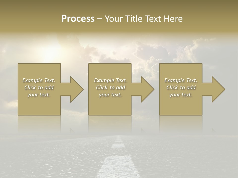 Way Tarmac Perspective PowerPoint Template