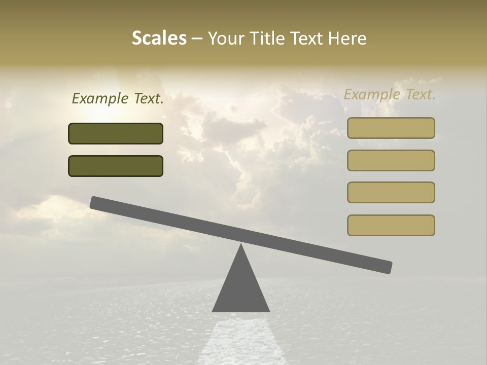 Way Tarmac Perspective PowerPoint Template