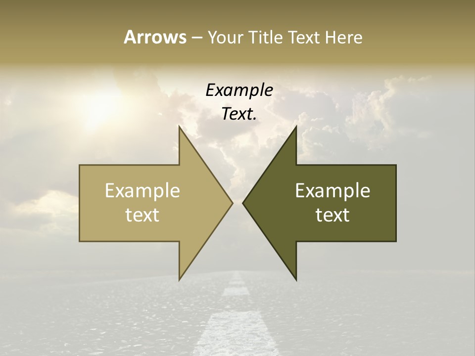 Way Tarmac Perspective PowerPoint Template