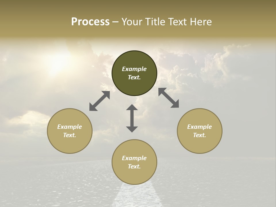 Way Tarmac Perspective PowerPoint Template