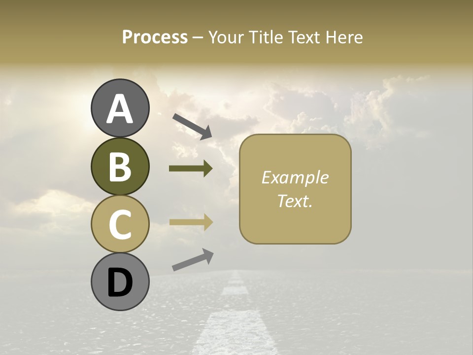 Way Tarmac Perspective PowerPoint Template
