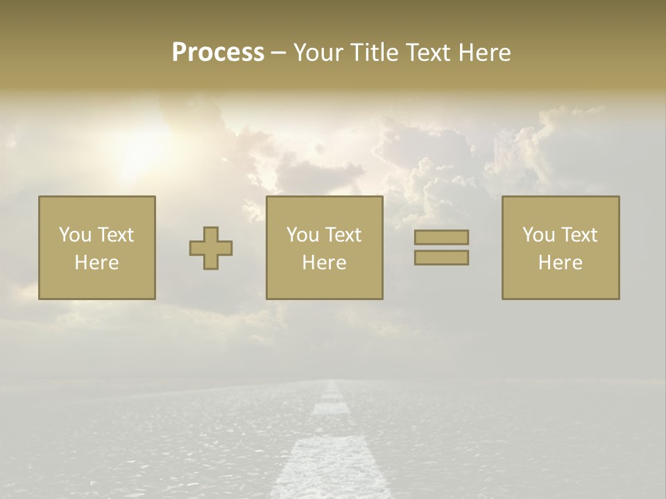 Way Tarmac Perspective PowerPoint Template