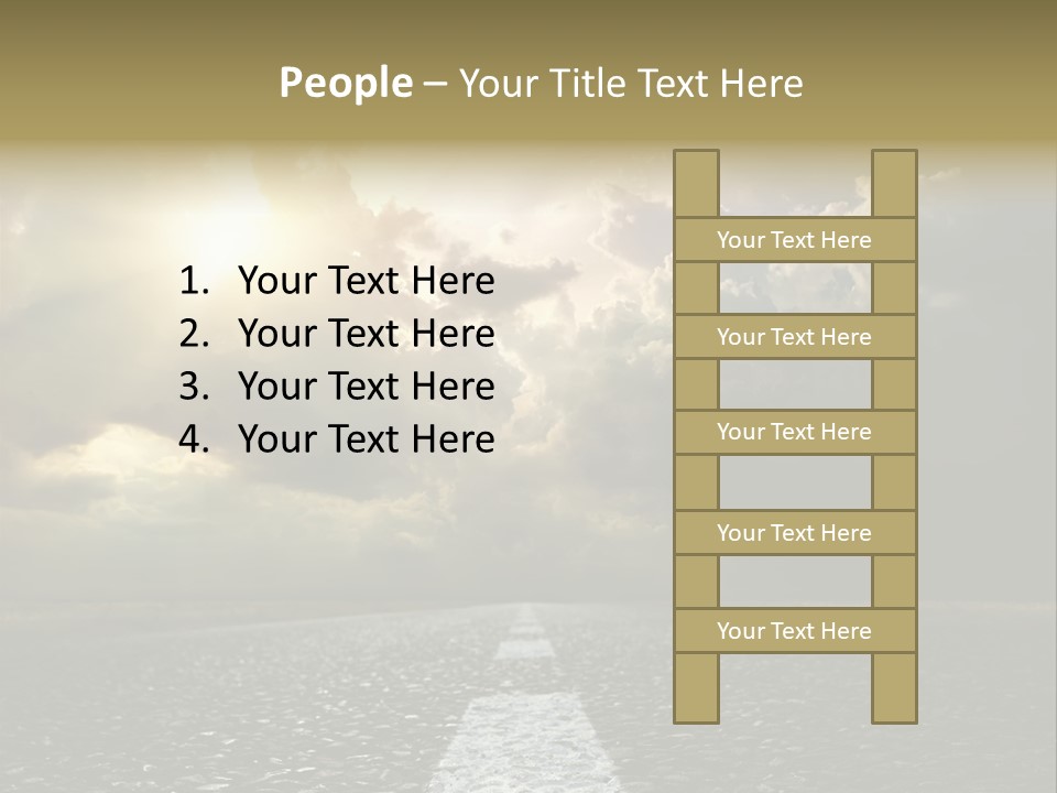 Way Tarmac Perspective PowerPoint Template