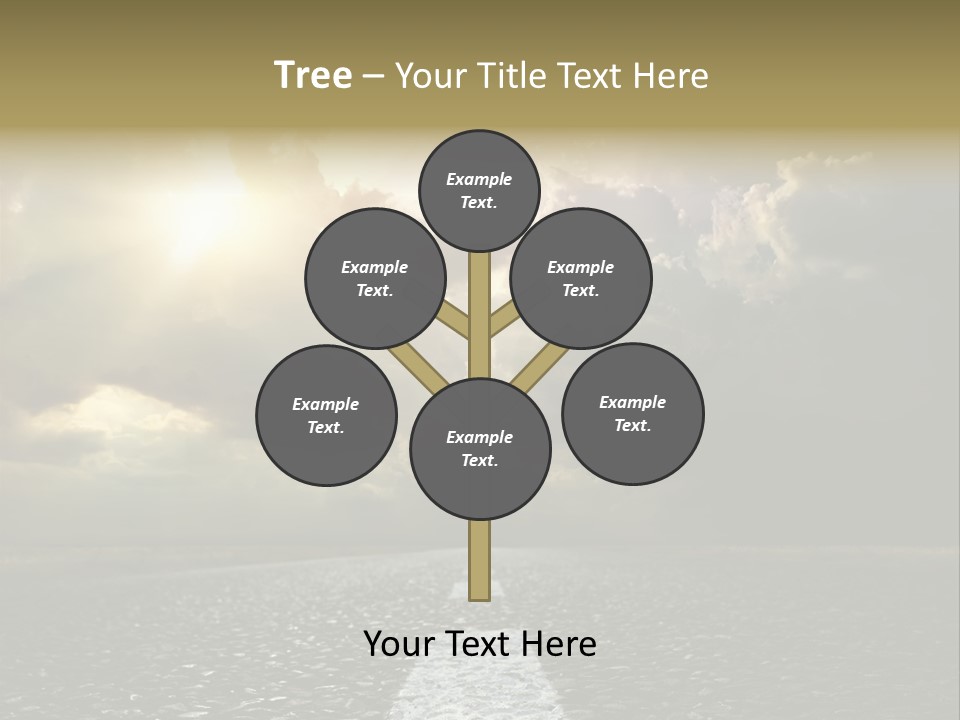 Way Tarmac Perspective PowerPoint Template