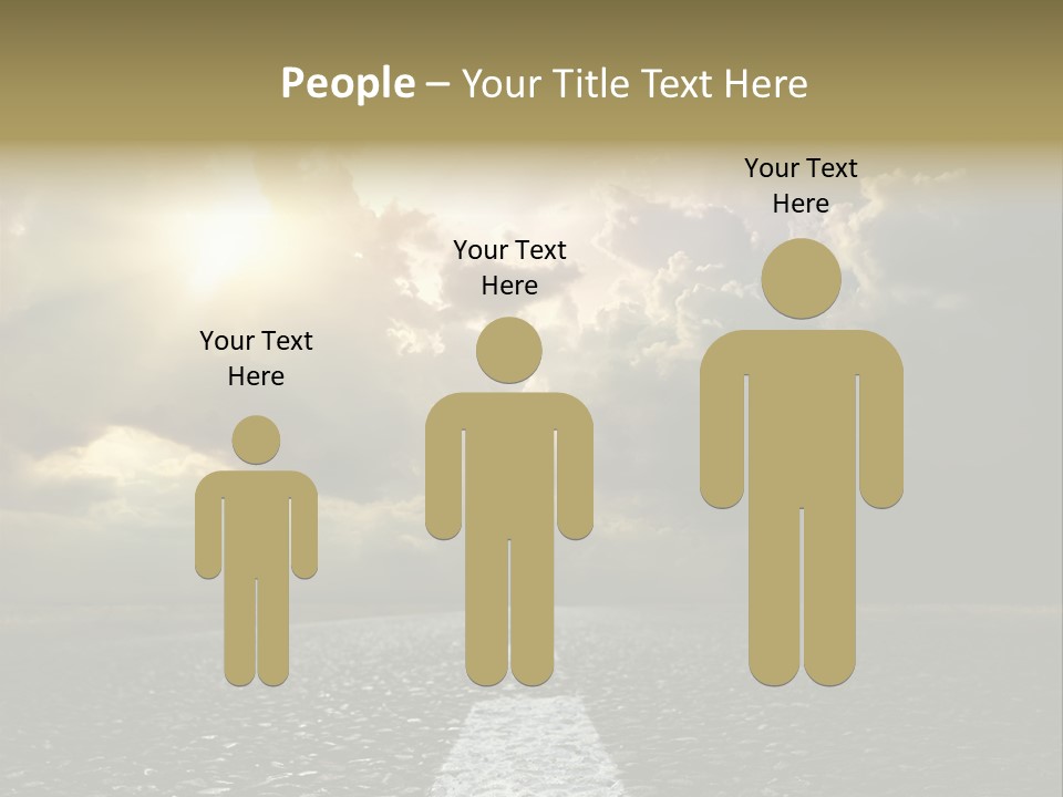 Way Tarmac Perspective PowerPoint Template