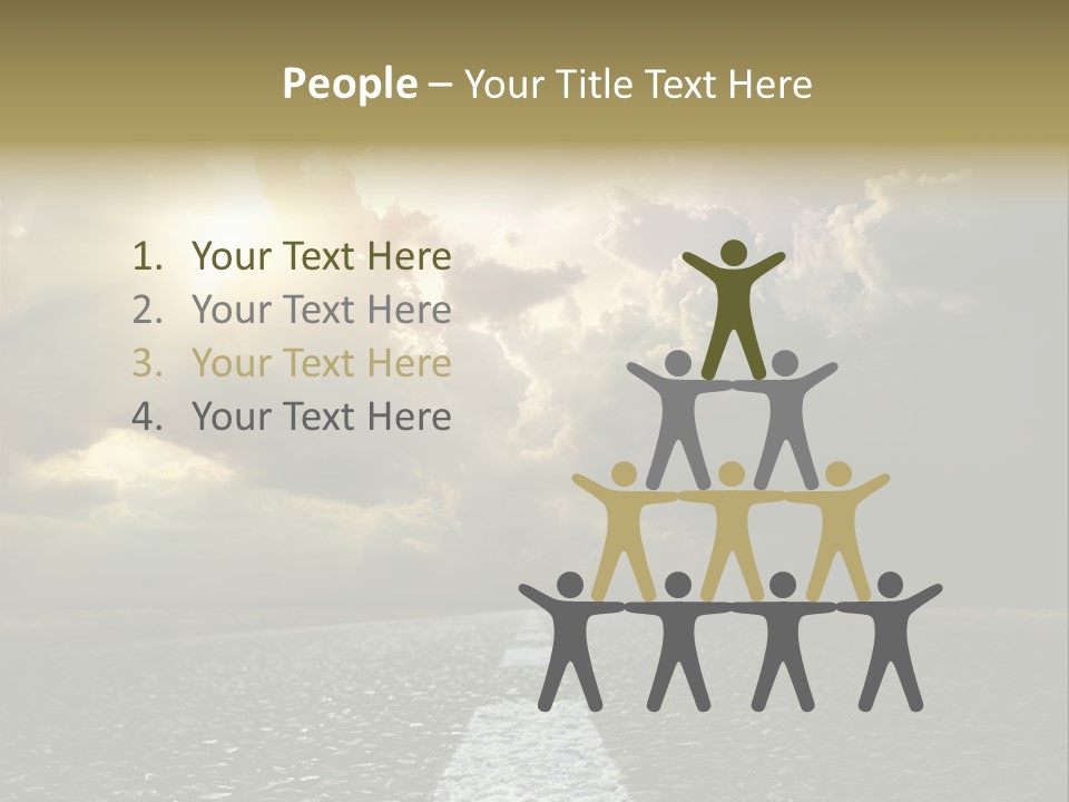 Way Tarmac Perspective PowerPoint Template