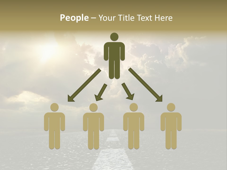 Way Tarmac Perspective PowerPoint Template