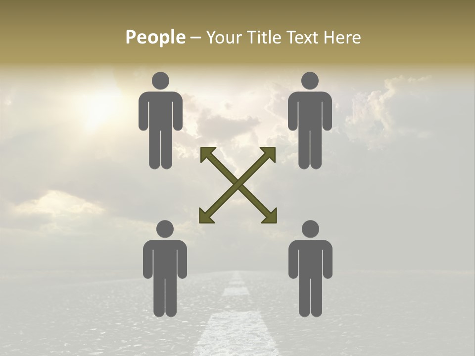 Way Tarmac Perspective PowerPoint Template