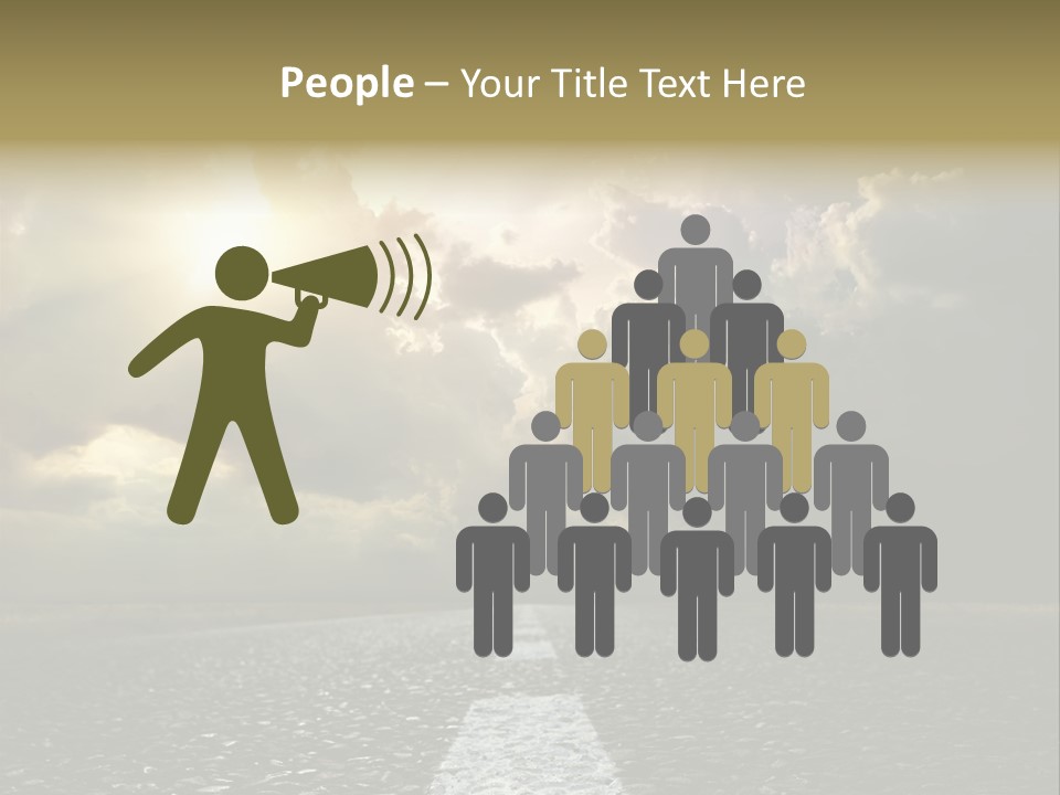 Way Tarmac Perspective PowerPoint Template