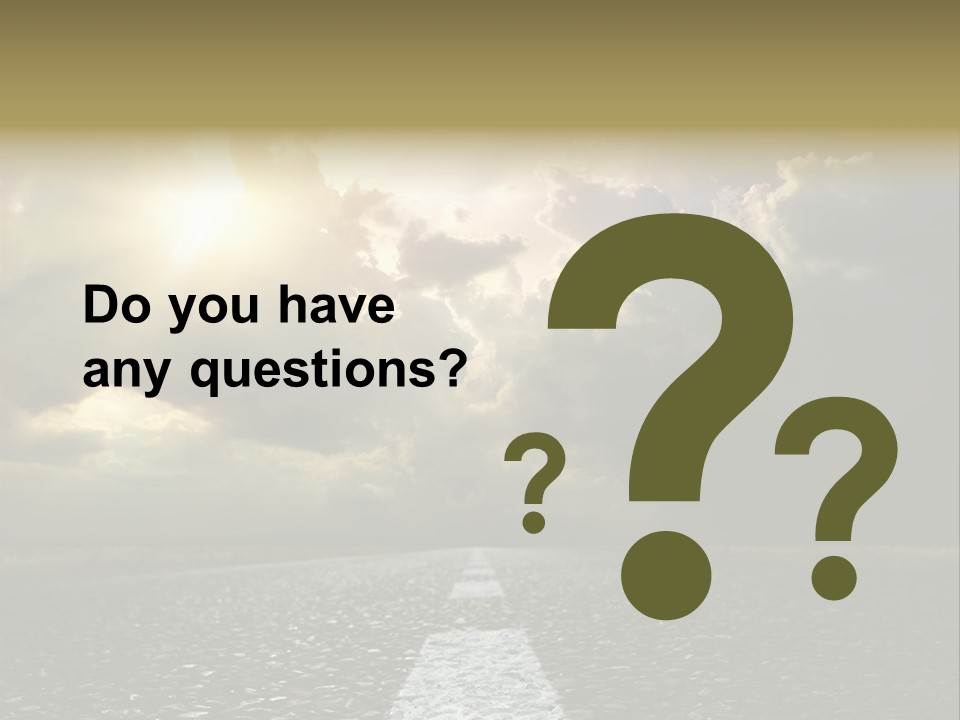 Way Tarmac Perspective PowerPoint Template