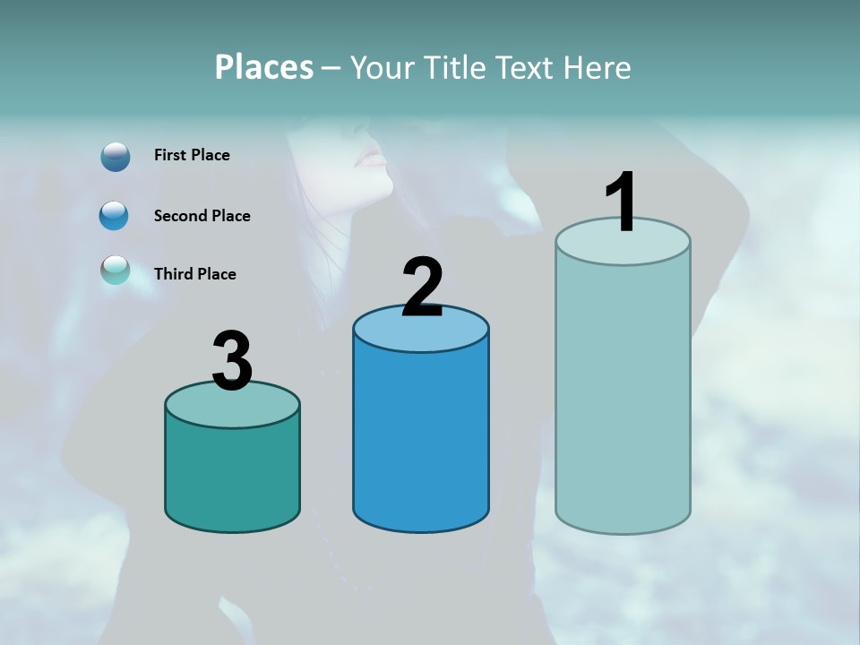 Eyeshadow Portrait Beautiful PowerPoint Template