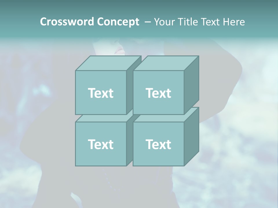 Eyeshadow Portrait Beautiful PowerPoint Template