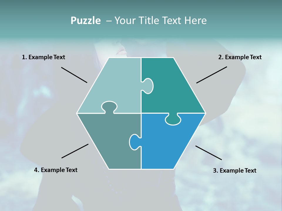 Eyeshadow Portrait Beautiful PowerPoint Template