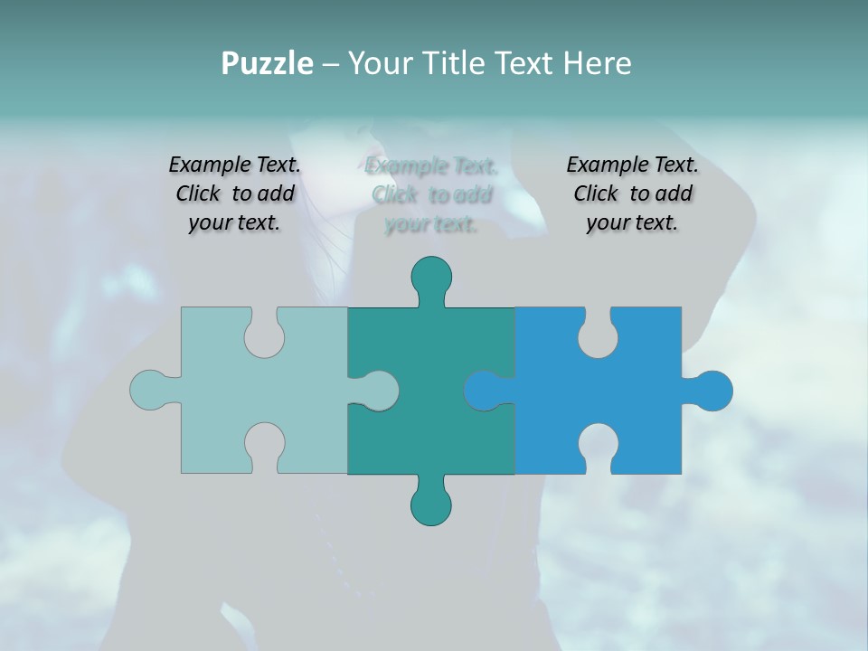 Eyeshadow Portrait Beautiful PowerPoint Template