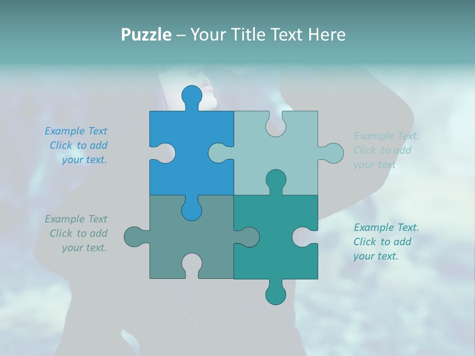 Eyeshadow Portrait Beautiful PowerPoint Template