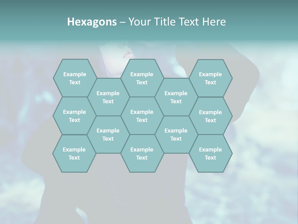 Eyeshadow Portrait Beautiful PowerPoint Template