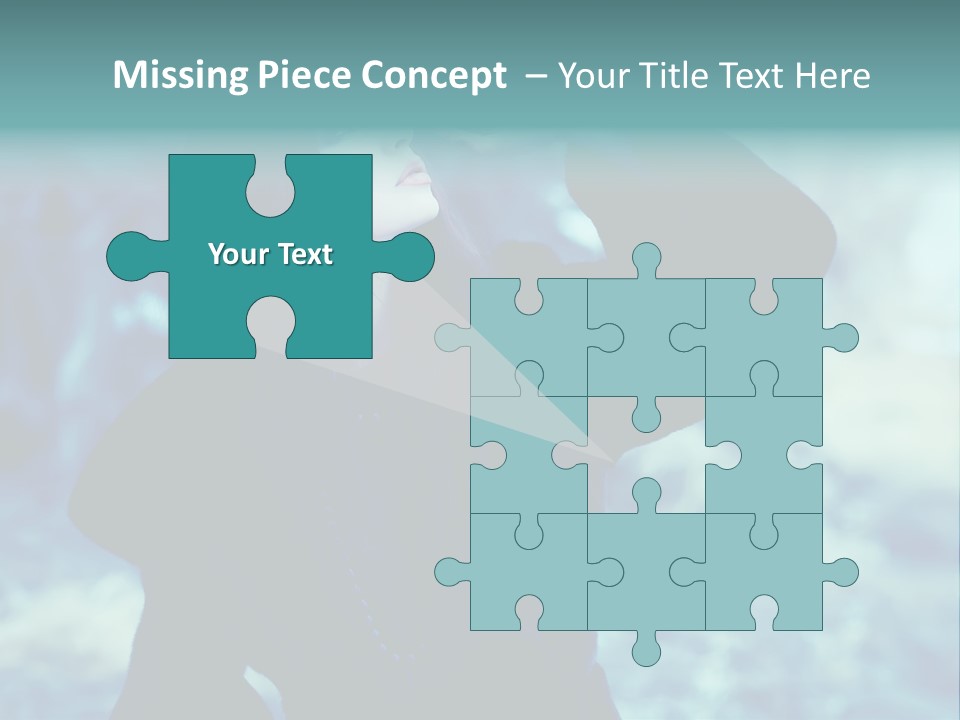 Eyeshadow Portrait Beautiful PowerPoint Template