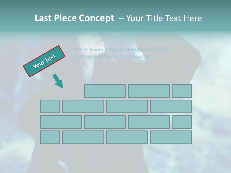 Eyeshadow Portrait Beautiful PowerPoint Template