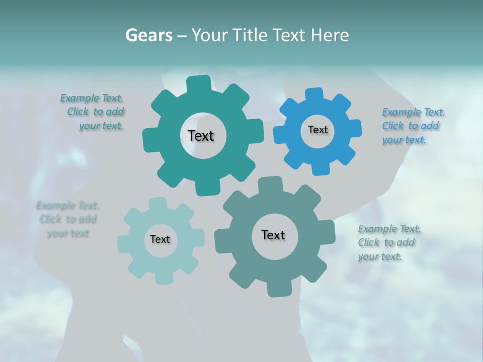 Eyeshadow Portrait Beautiful PowerPoint Template