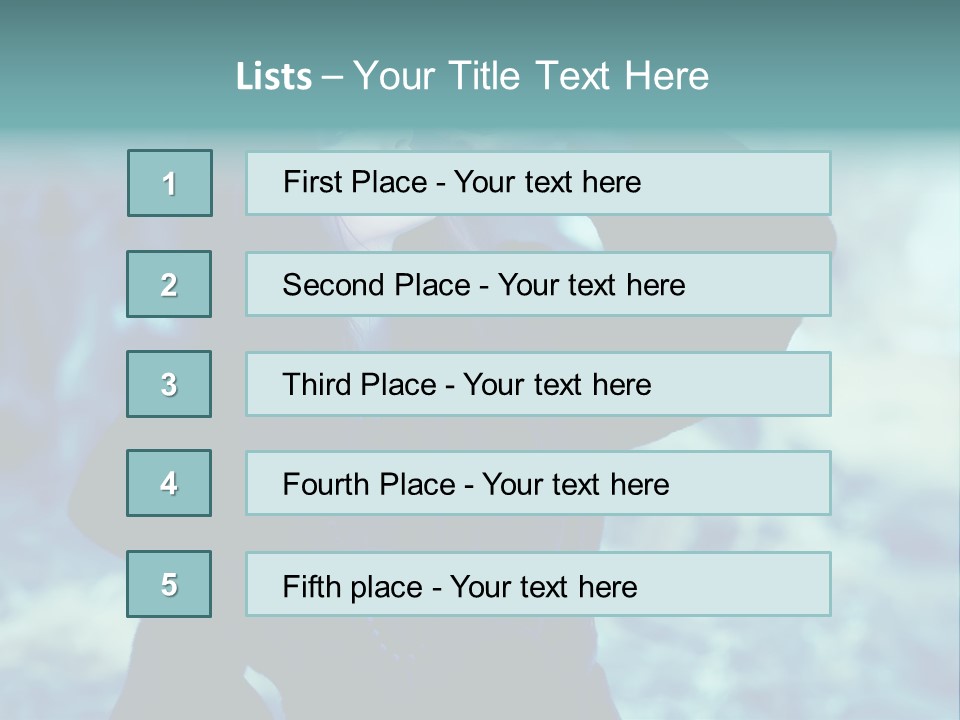 Eyeshadow Portrait Beautiful PowerPoint Template