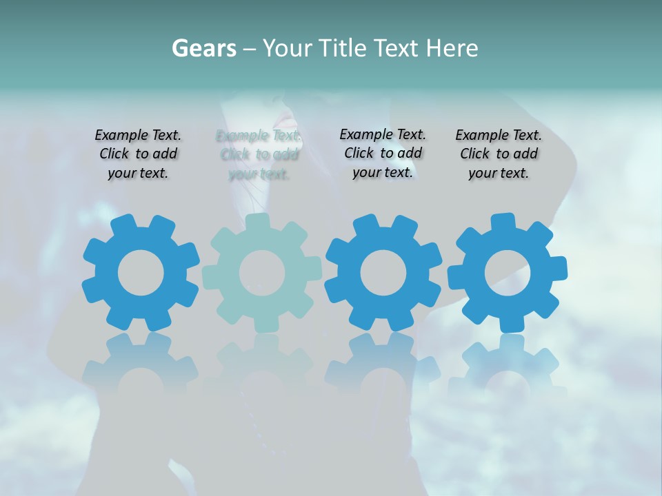 Eyeshadow Portrait Beautiful PowerPoint Template