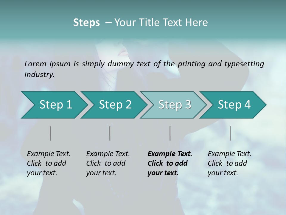 Eyeshadow Portrait Beautiful PowerPoint Template
