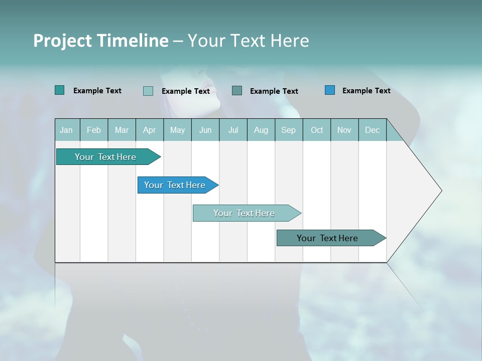 Eyeshadow Portrait Beautiful PowerPoint Template