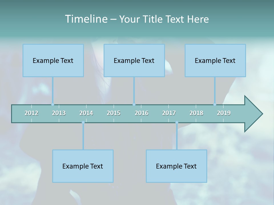 Eyeshadow Portrait Beautiful PowerPoint Template