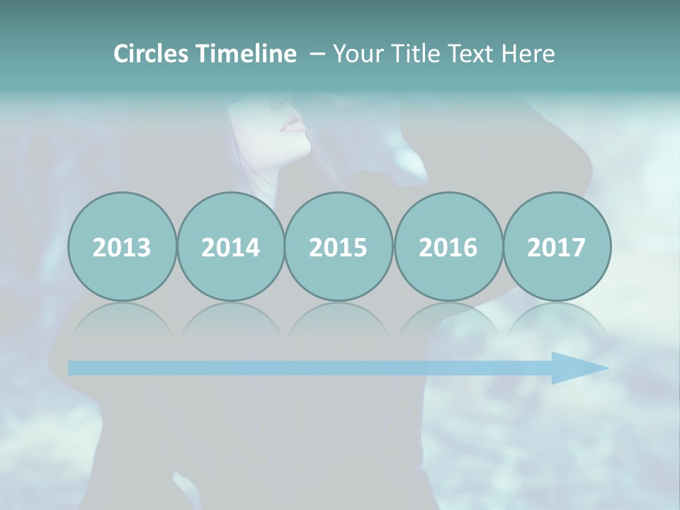 Eyeshadow Portrait Beautiful PowerPoint Template