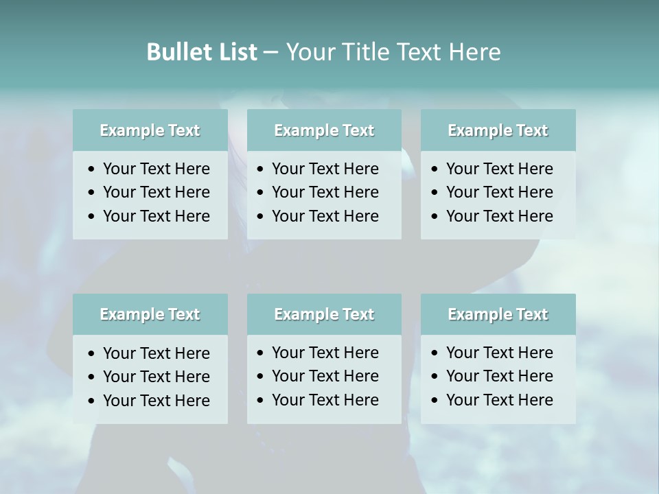 Eyeshadow Portrait Beautiful PowerPoint Template