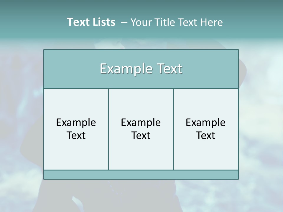 Eyeshadow Portrait Beautiful PowerPoint Template