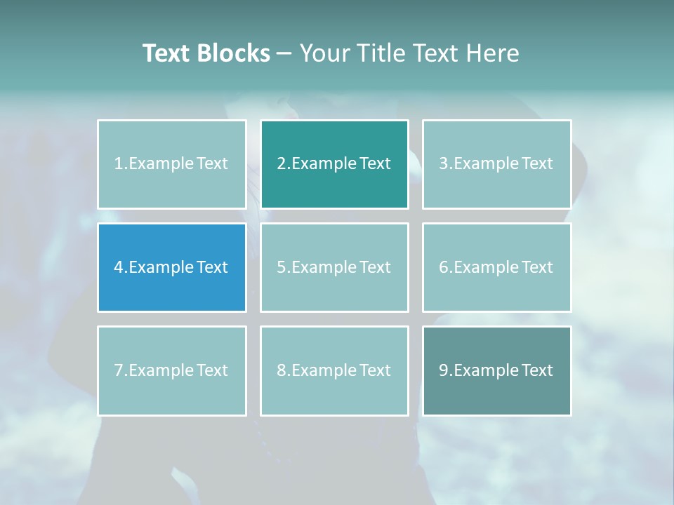 Eyeshadow Portrait Beautiful PowerPoint Template