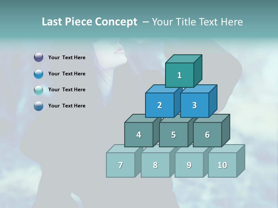 Eyeshadow Portrait Beautiful PowerPoint Template