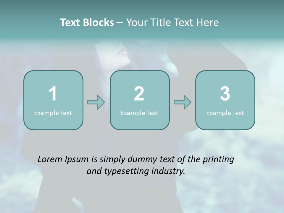Eyeshadow Portrait Beautiful PowerPoint Template