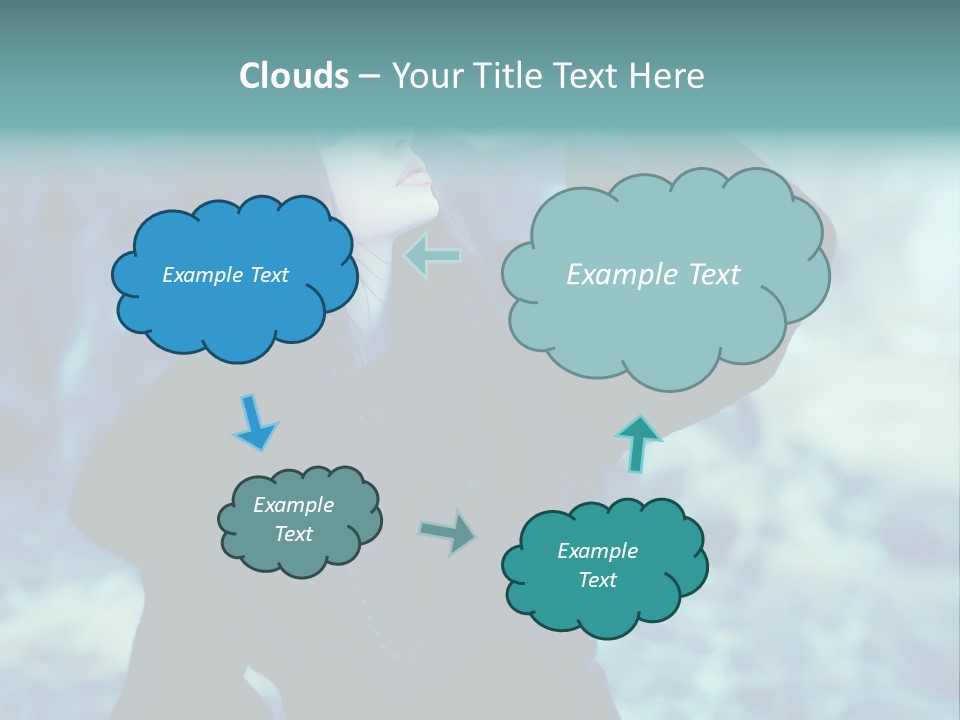 Eyeshadow Portrait Beautiful PowerPoint Template