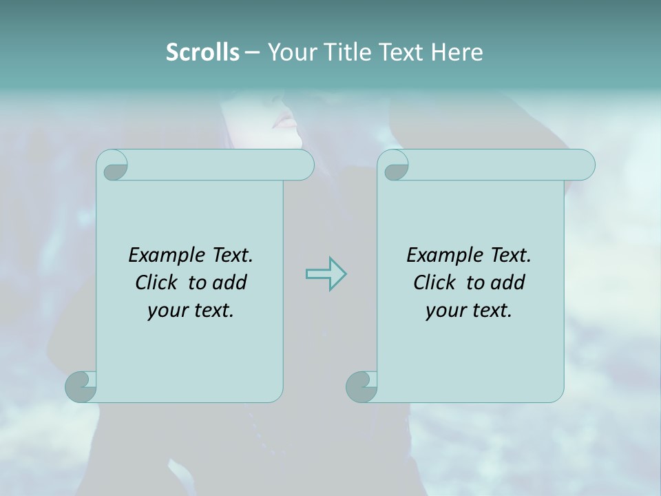 Eyeshadow Portrait Beautiful PowerPoint Template