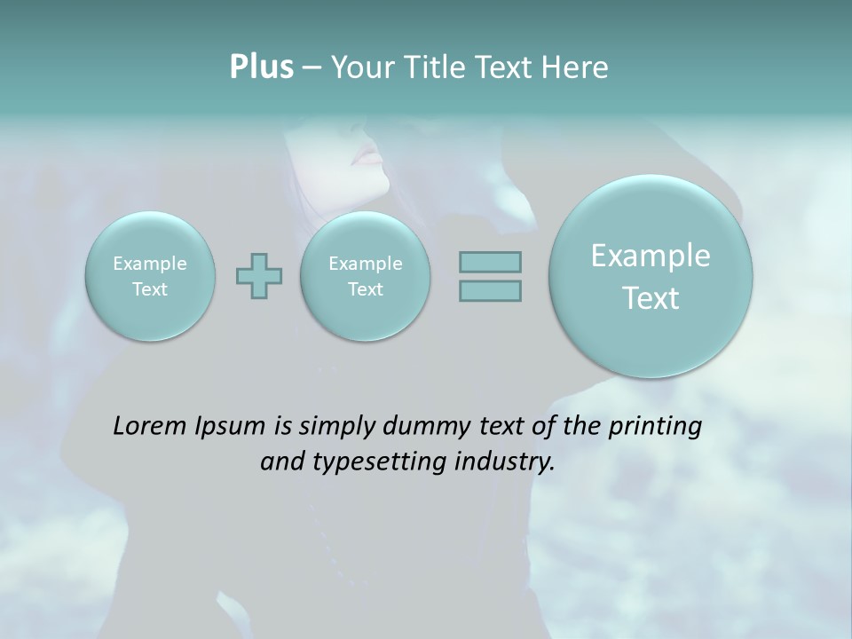 Eyeshadow Portrait Beautiful PowerPoint Template