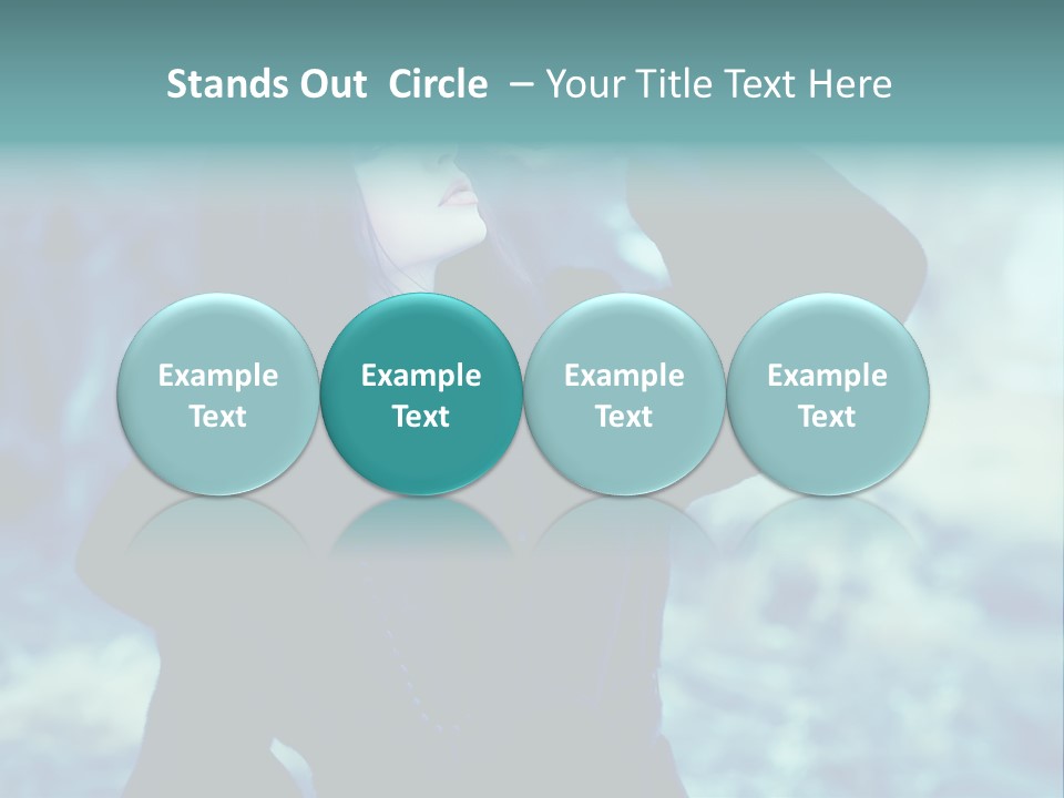 Eyeshadow Portrait Beautiful PowerPoint Template