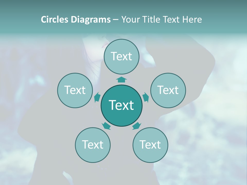 Eyeshadow Portrait Beautiful PowerPoint Template