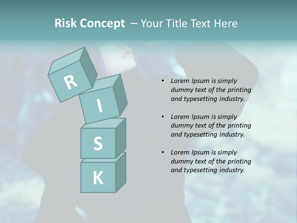 Eyeshadow Portrait Beautiful PowerPoint Template