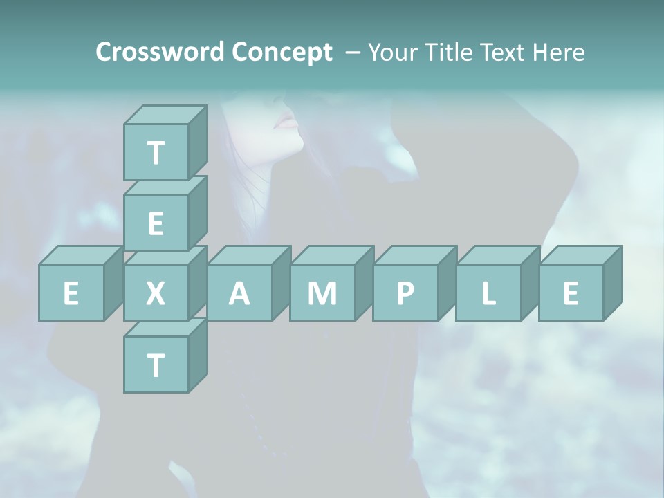 Eyeshadow Portrait Beautiful PowerPoint Template