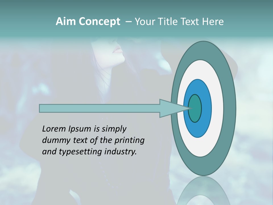 Eyeshadow Portrait Beautiful PowerPoint Template