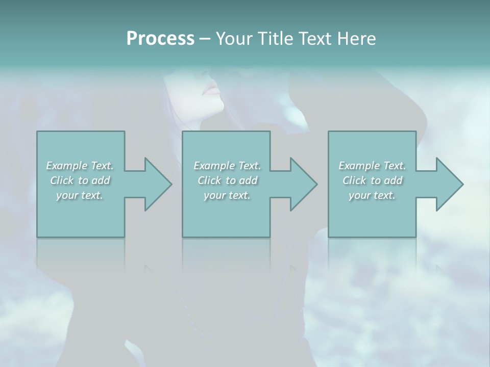 Eyeshadow Portrait Beautiful PowerPoint Template