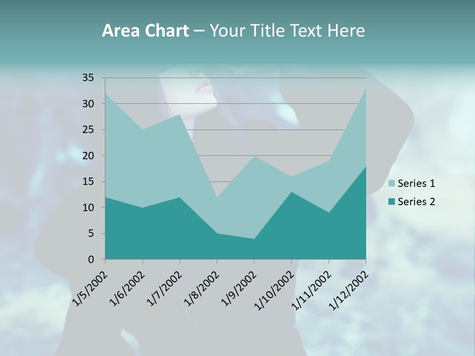 Eyeshadow Portrait Beautiful PowerPoint Template