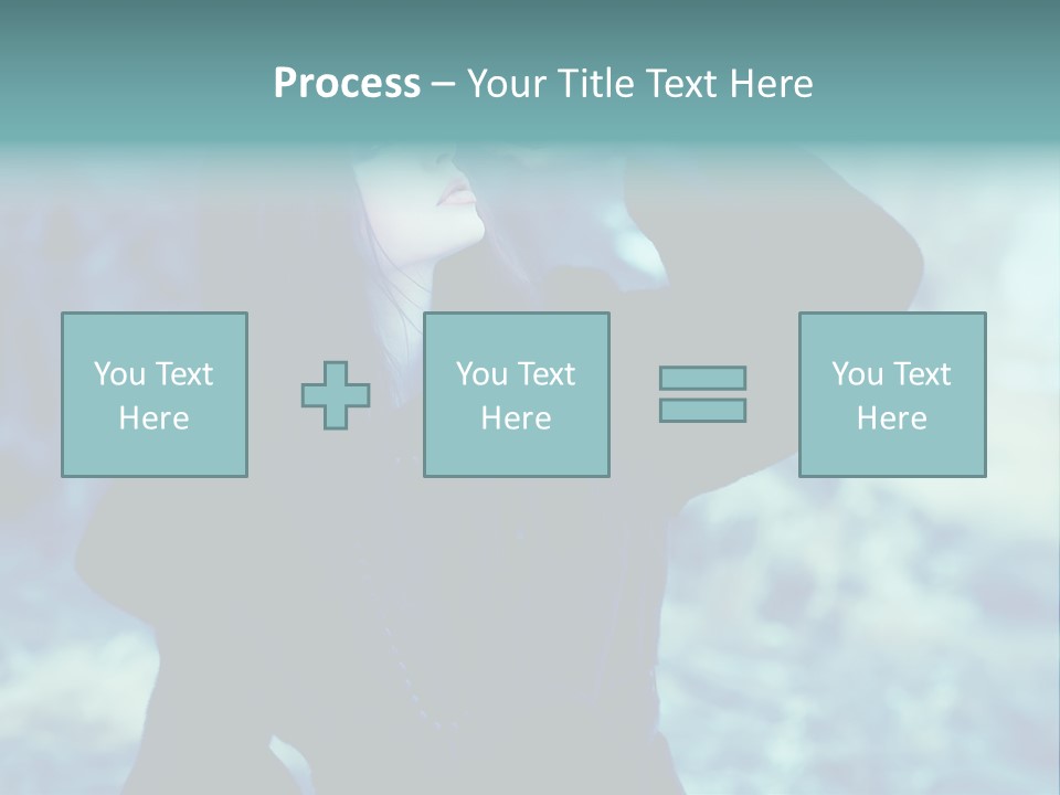 Eyeshadow Portrait Beautiful PowerPoint Template