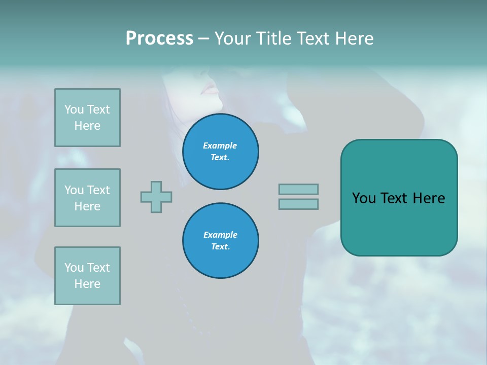 Eyeshadow Portrait Beautiful PowerPoint Template