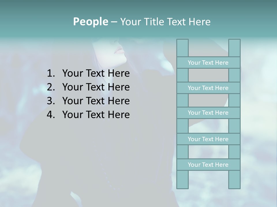 Eyeshadow Portrait Beautiful PowerPoint Template